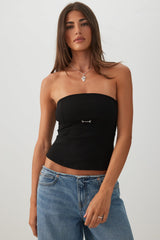 Metal Trim Tube Top