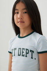 Striped Rib Ringer T-Shirt