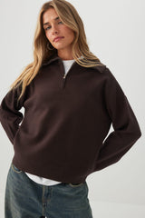 Half Zip Polo Sweater