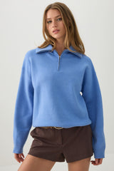 Half Zip Polo Sweater