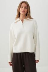 Half Zip Polo Sweater