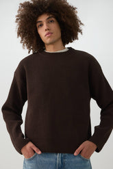 Boxy Chenille Knit Sweater