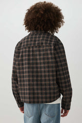 Boxy Plaid Button Up Shirt