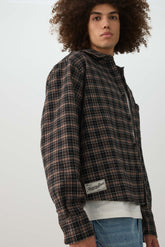 Boxy Plaid Button Up Shirt