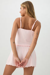 Pointelle PJ Tank Top And Short Set