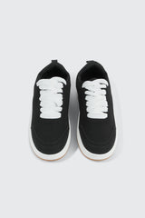Faux Suede Platform Sneakers