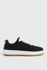 Faux Suede Platform Sneakers