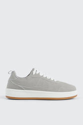 Faux Suede Platform Sneakers