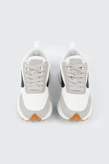 Lace Up Sneakers with Contrast Trim