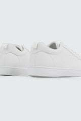 White Lace Up Sneakers