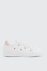 Floral Lace Up Sneakers