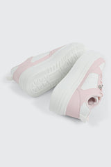 Thick Sole Court Sneakers with Charms