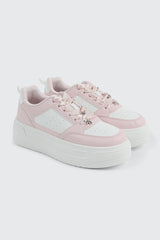 Thick Sole Court Sneakers with Charms