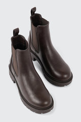 Round Toe Chelsea Boots