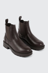 Round Toe Chelsea Boots