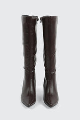Pointed Toe Knee High Boots