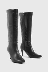 Pointed Toe Knee High Boots