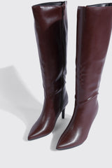 Pointed Toe Knee High Boots
