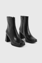 Square Toe Ankle Boots