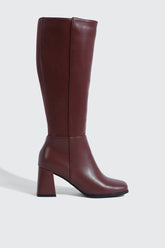 Square Toe Knee High Boots