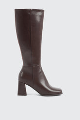 Square Toe Knee High Boots