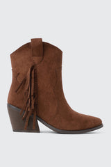 Western Fringe Ankle Boots