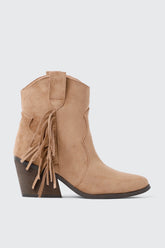 Western Fringe Ankle Boots