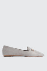 Faux Suede Pointy Toe Flats