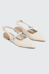Pointed Slingback Flats