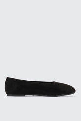 Faux Suede Ballet Flats