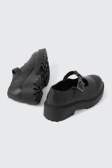 Faux Leather T-Strap Shoes