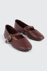 Almond Toe Mary Jane Flats