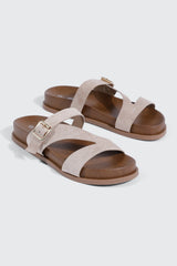 Round Toe Flat Sandals
