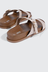Round Toe Flat Sandals