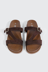 Round Toe Flat Sandals