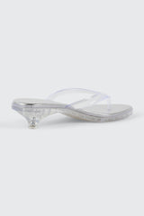 Clear Mule Kitten Heels
