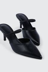 Two Way Pointed Toe Mid Heel Sandals