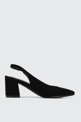 Pointed Toe Slingback Heel Pumps