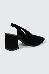 Pointed Toe Slingback Heel Pumps