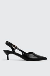Pointed Toe Slingback Heels