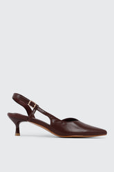 Pointed Toe Slingback Heels