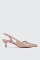 Pointed Toe Slingback Heels