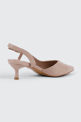 Pointed Toe Slingback Heels