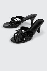 Bow Kitten Heel Sandals