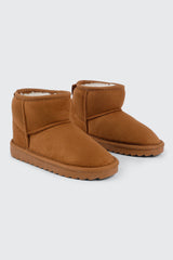 Faux Suede Ankle Boots