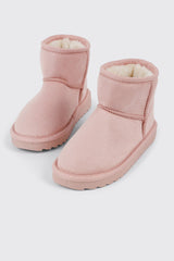 Faux Suede Ankle Boots