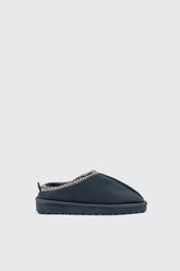 Faux Suede Slip On Mules