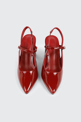 Slingback Block Heel Pumps