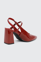 Slingback Block Heel Pumps