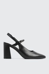 Slingback Block Heel Pumps